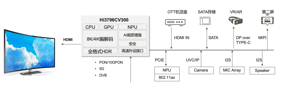 8K+AI视听旗舰产品：Hi3796CV300